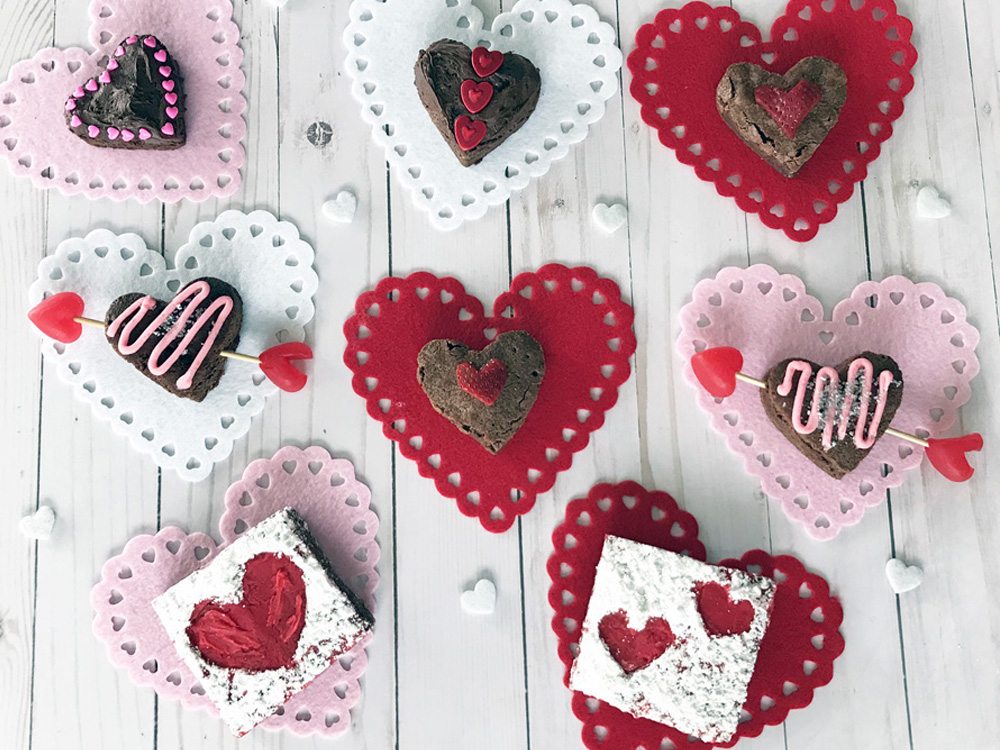 Valentine Heart Brownies