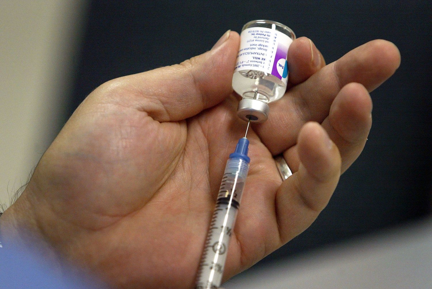 Senior Citizens Receive Flu Shots
