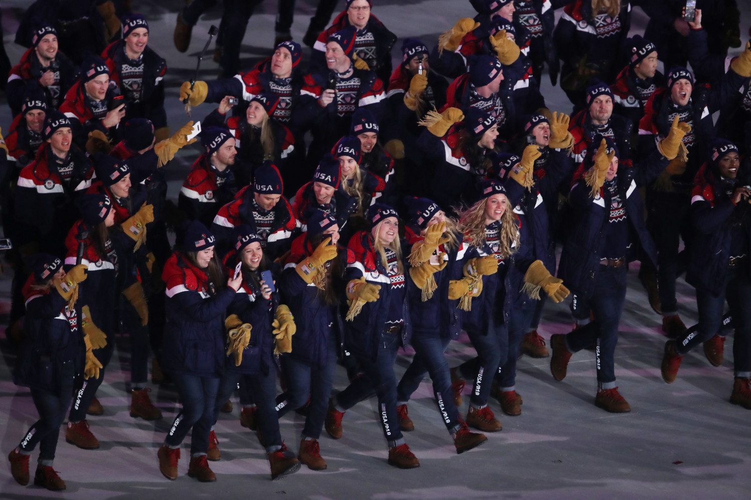 team usa opening ceremony pyeongchang photo