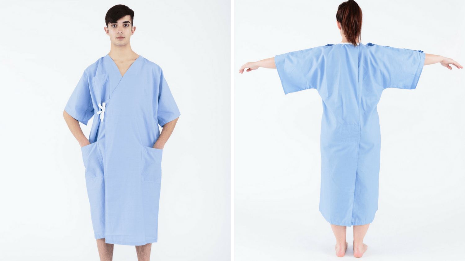 Utopia care Hospital gown, 100% cotton Patient gown (Small-Medium, Bubble  gum) - Walmart.ca