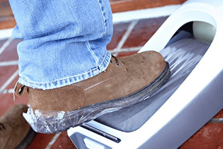 Shoe-Wrapping Devices That Keep Floors 