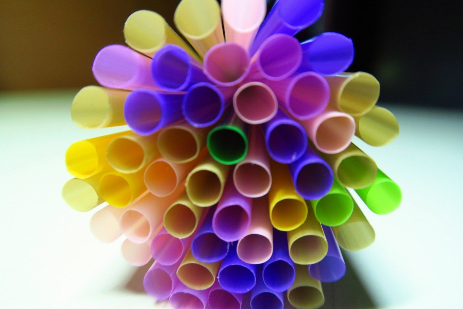 colourful straws