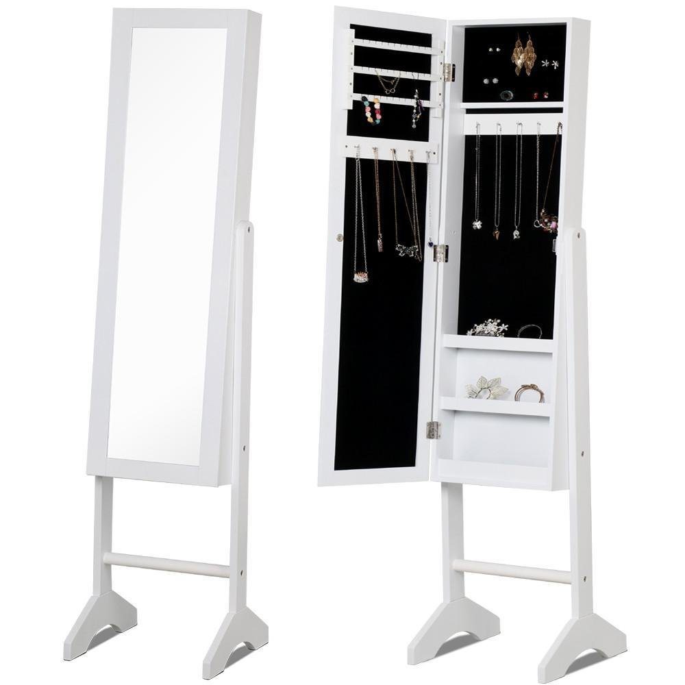 Mirror jewelry cabinet