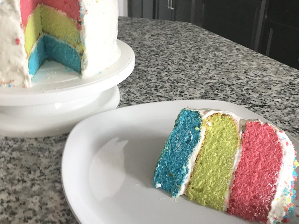 Layered and Colorful Easter Cake Recipe