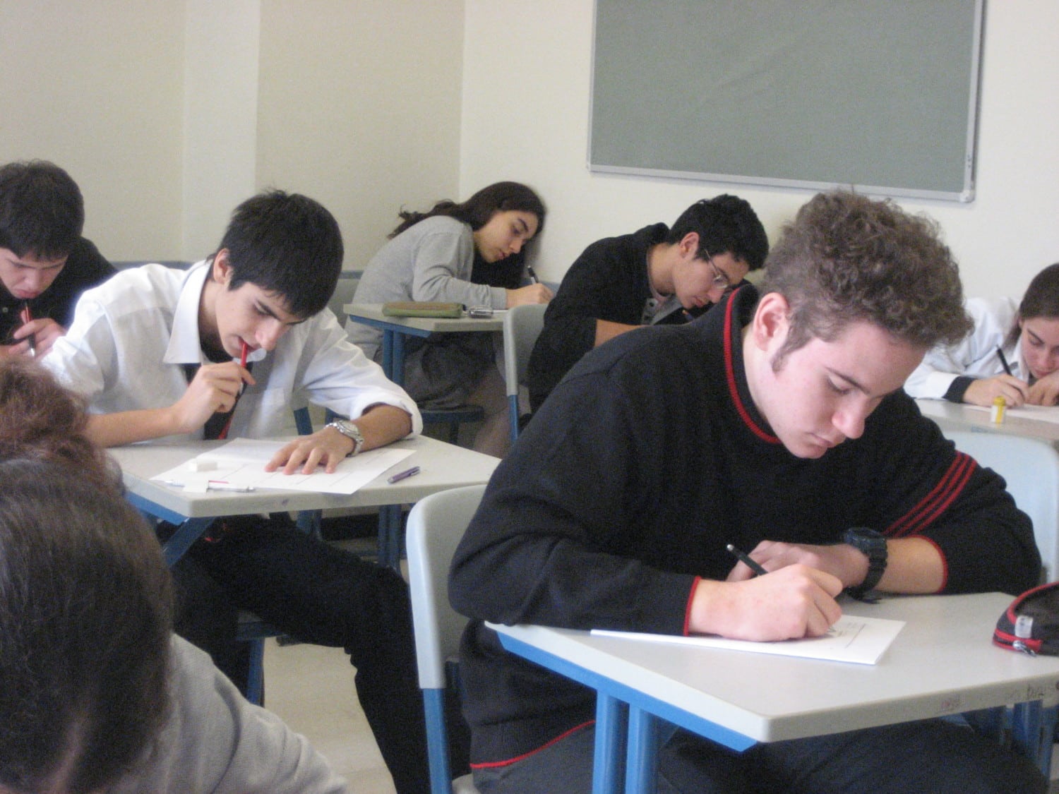 students exam photo