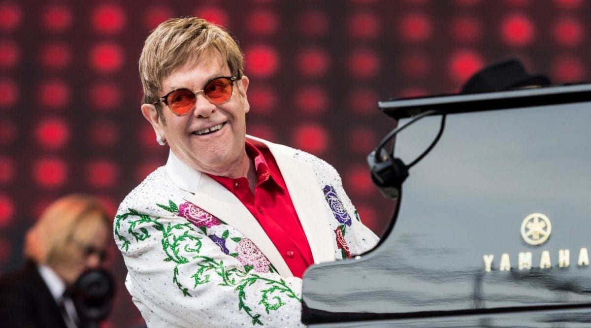 Elton John Performs at the Twickenham Stoop