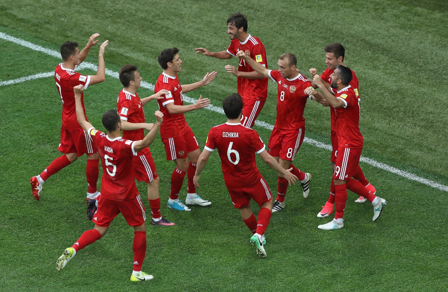 russia soccer team photo