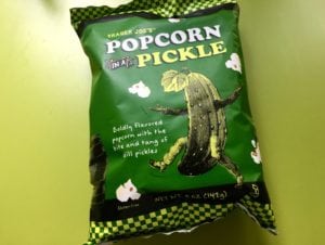 popcorn pickle flavored