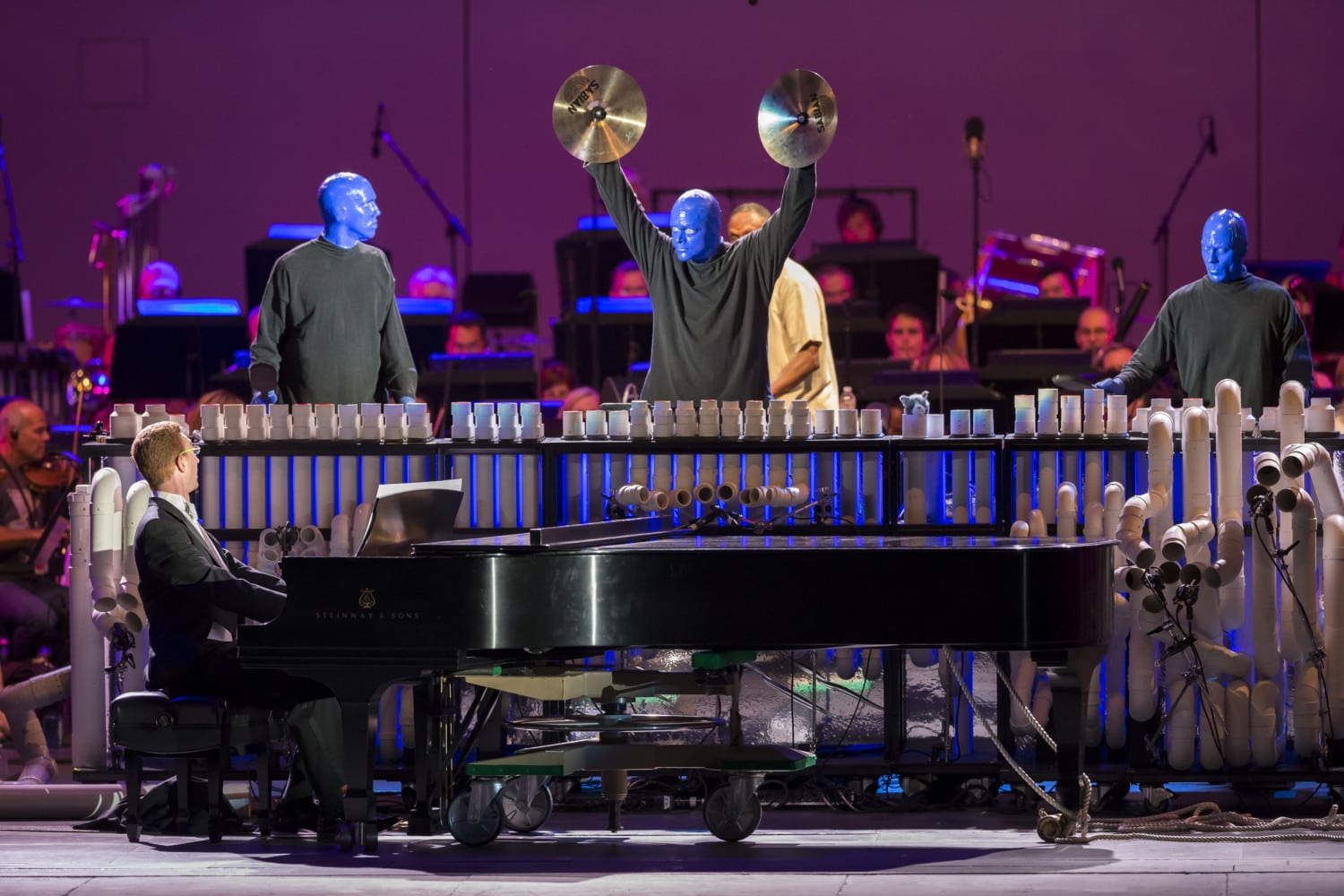 Blue Man Group Performs All New Energy-infused Show At The Hollywood Bowl