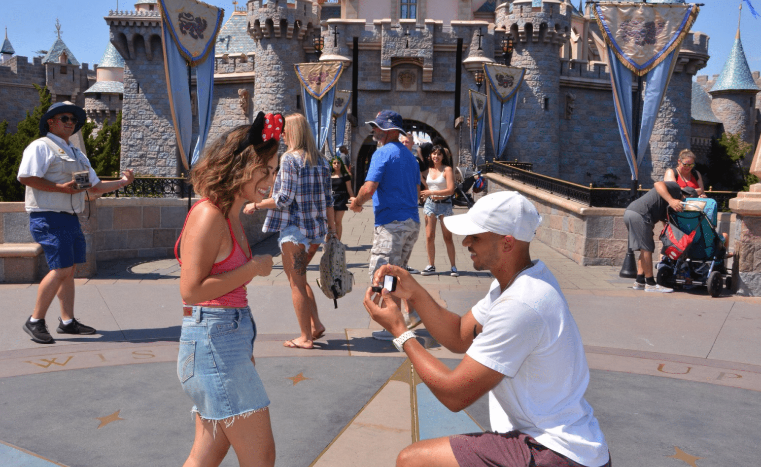 This Woman Got Engaged At Disneyland, Then Flashed Her Ring In Her Space Mo...
