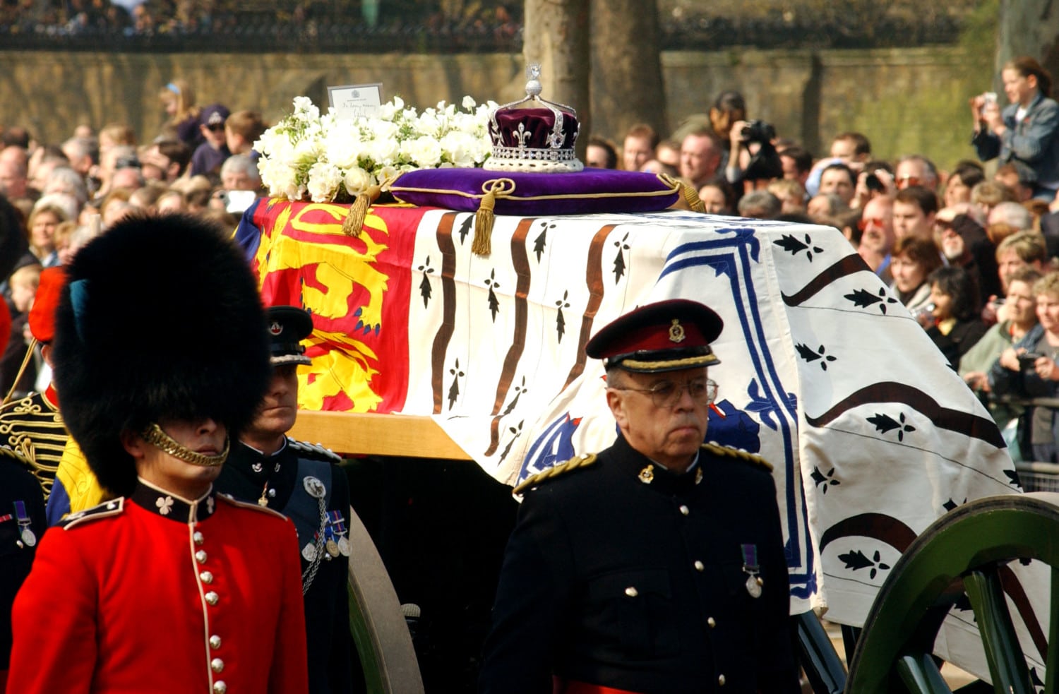 queen elizabeth mother funeral photo