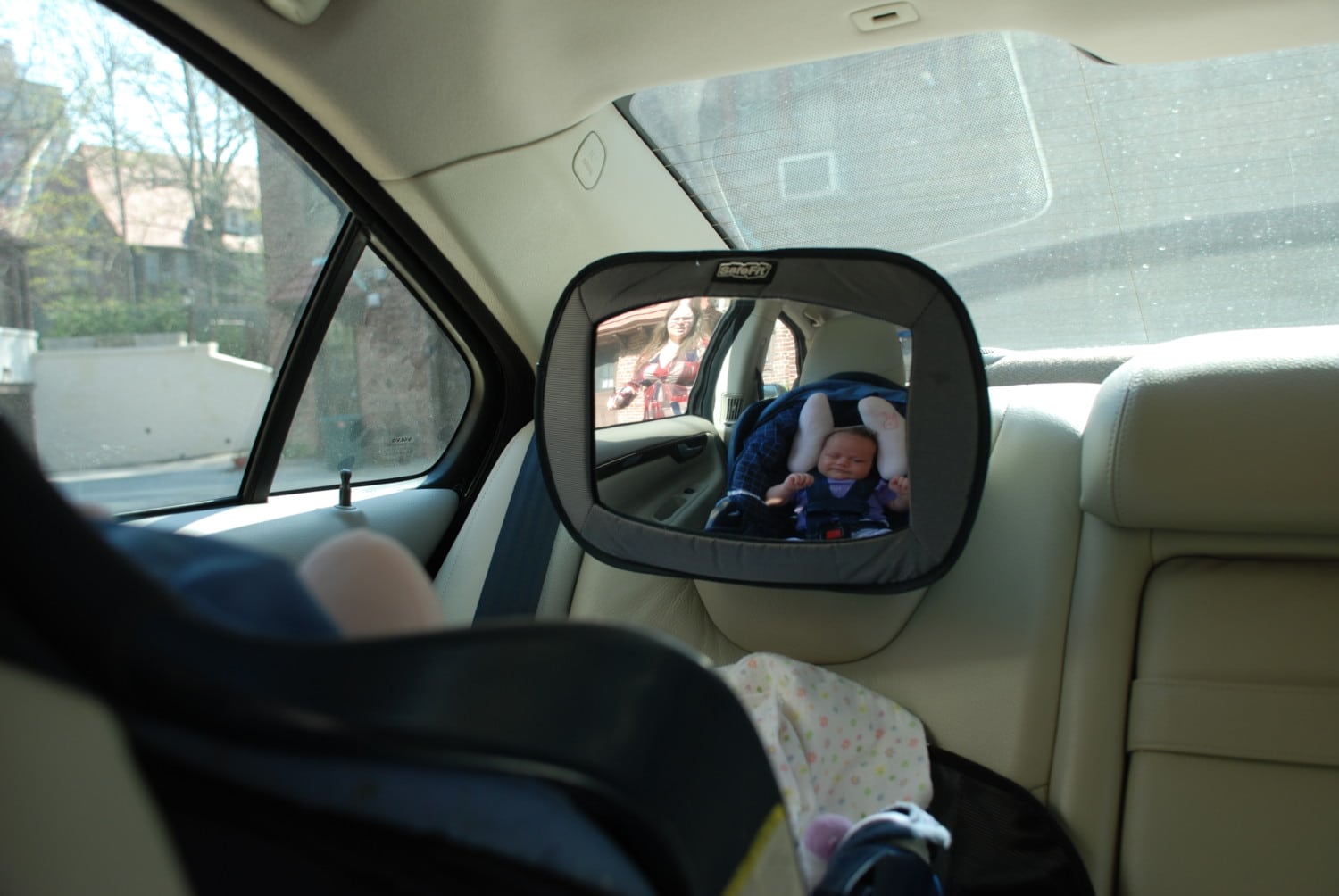 baby in car seat photo