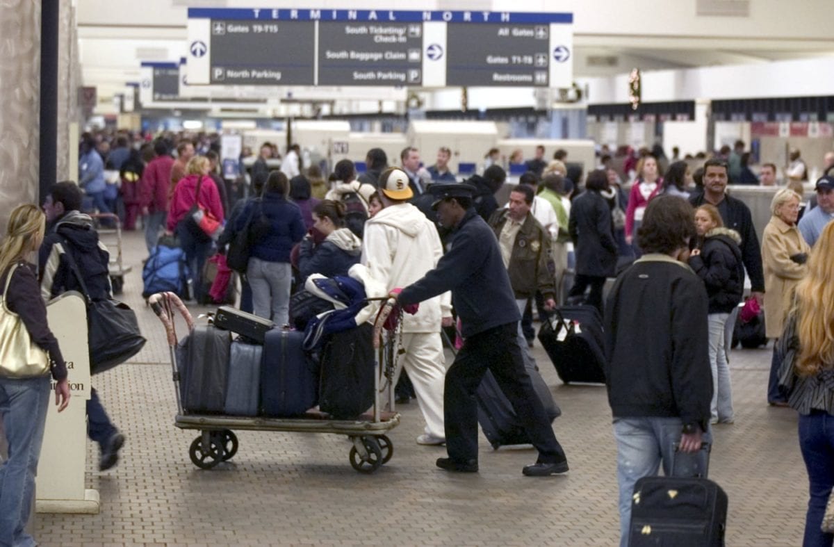 Throngs Of Travelers Return From Holiday Weekend