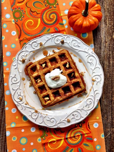 pumpkin waffles photo