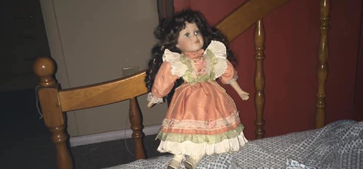 halloween doll on the shelf
