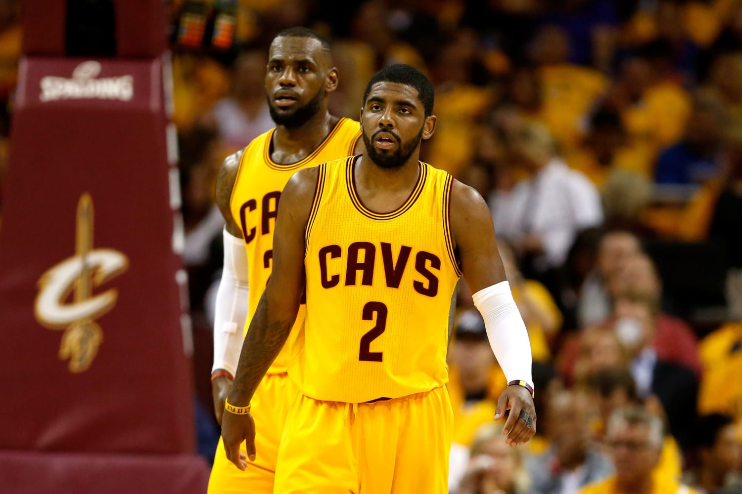 kyrie irving lebron finals photo