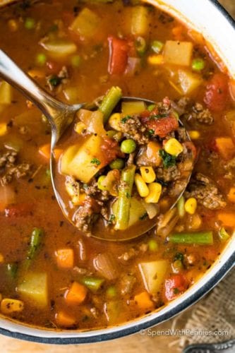 This Easy Hamburger Soup Is Hearty And Delicious