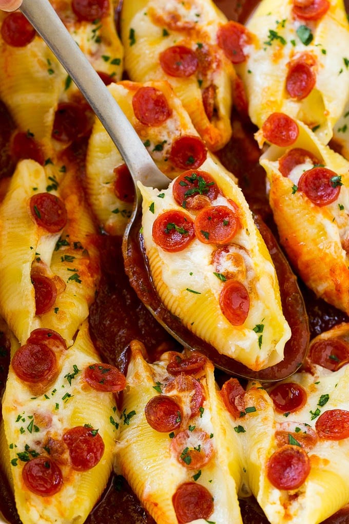 Pizza stuffed shells may be your new favorite recipe