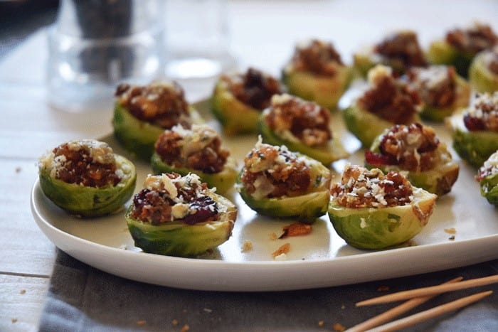 You've had stuffed mushrooms, but have you tried stuffed Brussels sprouts?