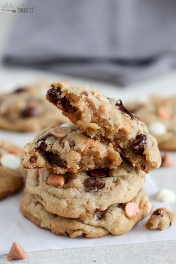 These kitchen sink cookies are loaded with tons of mix-ins