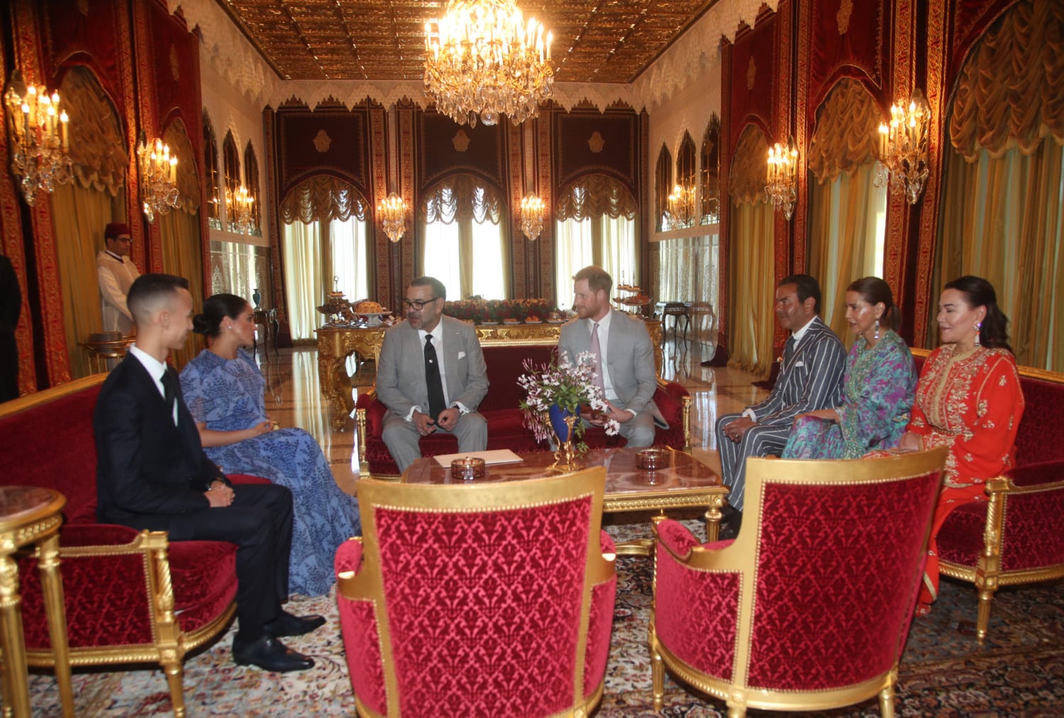 duke duchess sussex morocco King photo