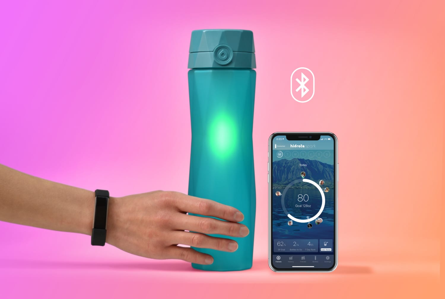 These water bottles remind you to stay hydrated by beeping or