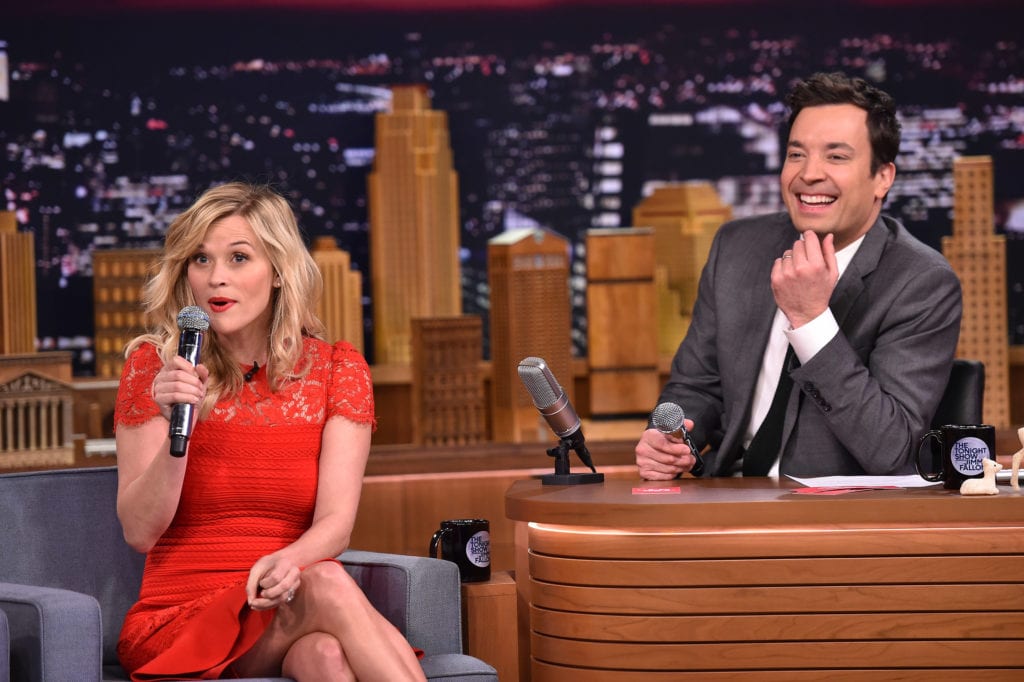 Reese Witherspoon with Jimmy Fallon