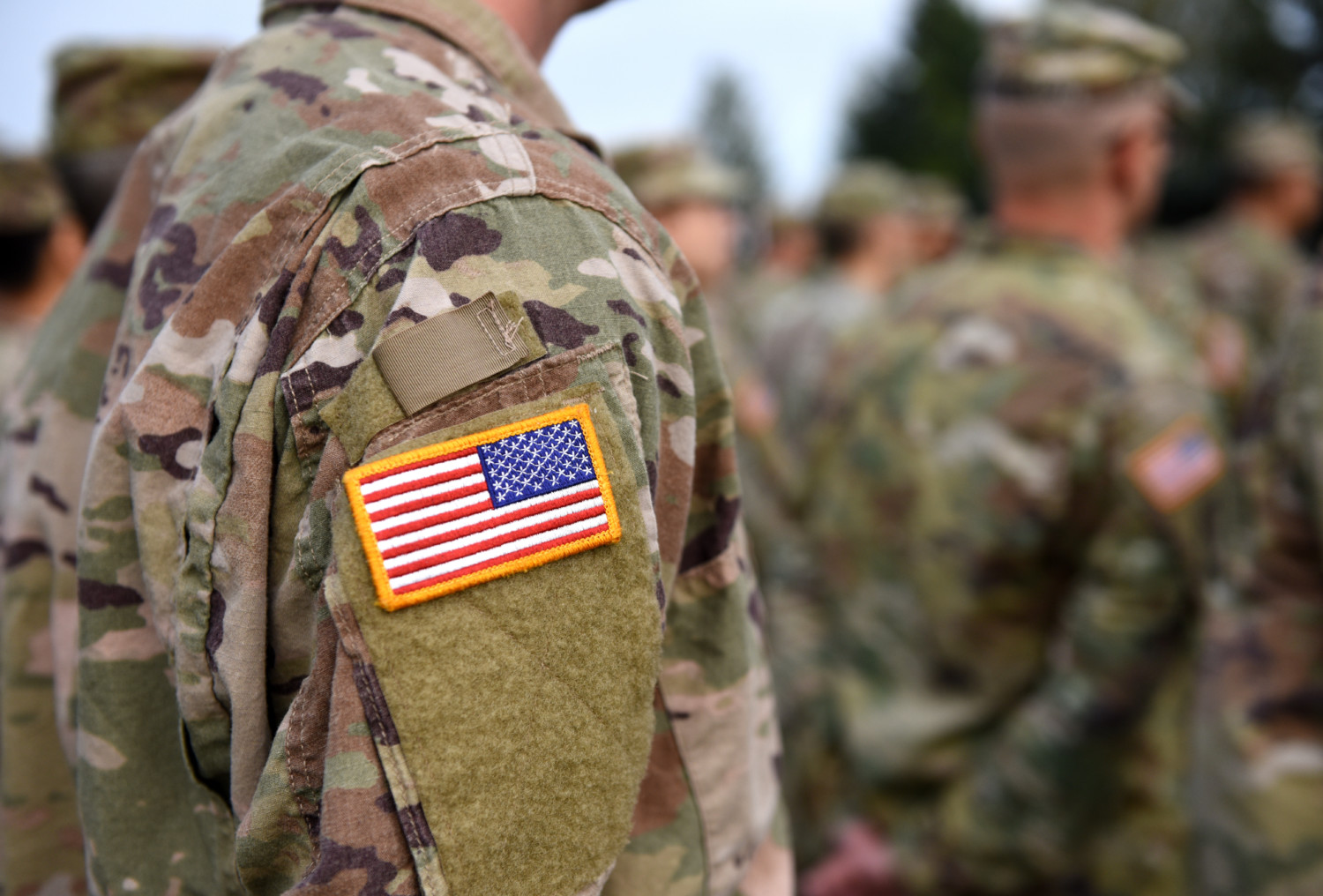 US flag patch backwards on military uniforms