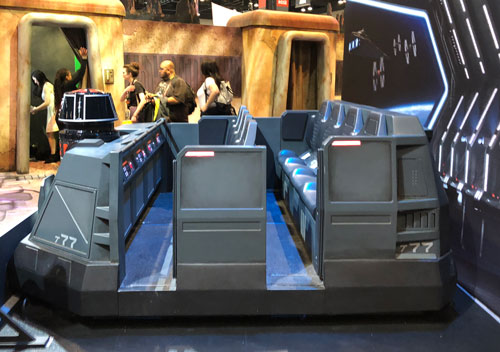 Star Wars Galaxy's Edge Rise of the Resistance ride vehicle