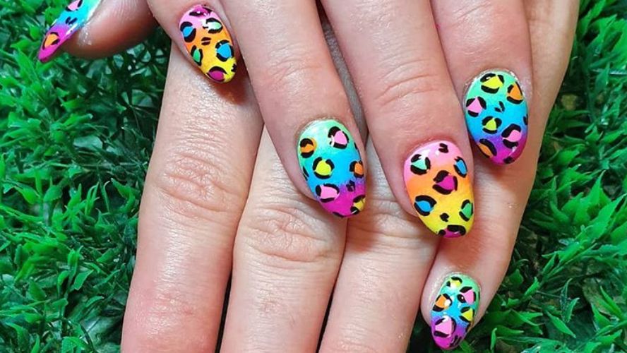 5. "Lisa Frank" inspired nails - wide 7