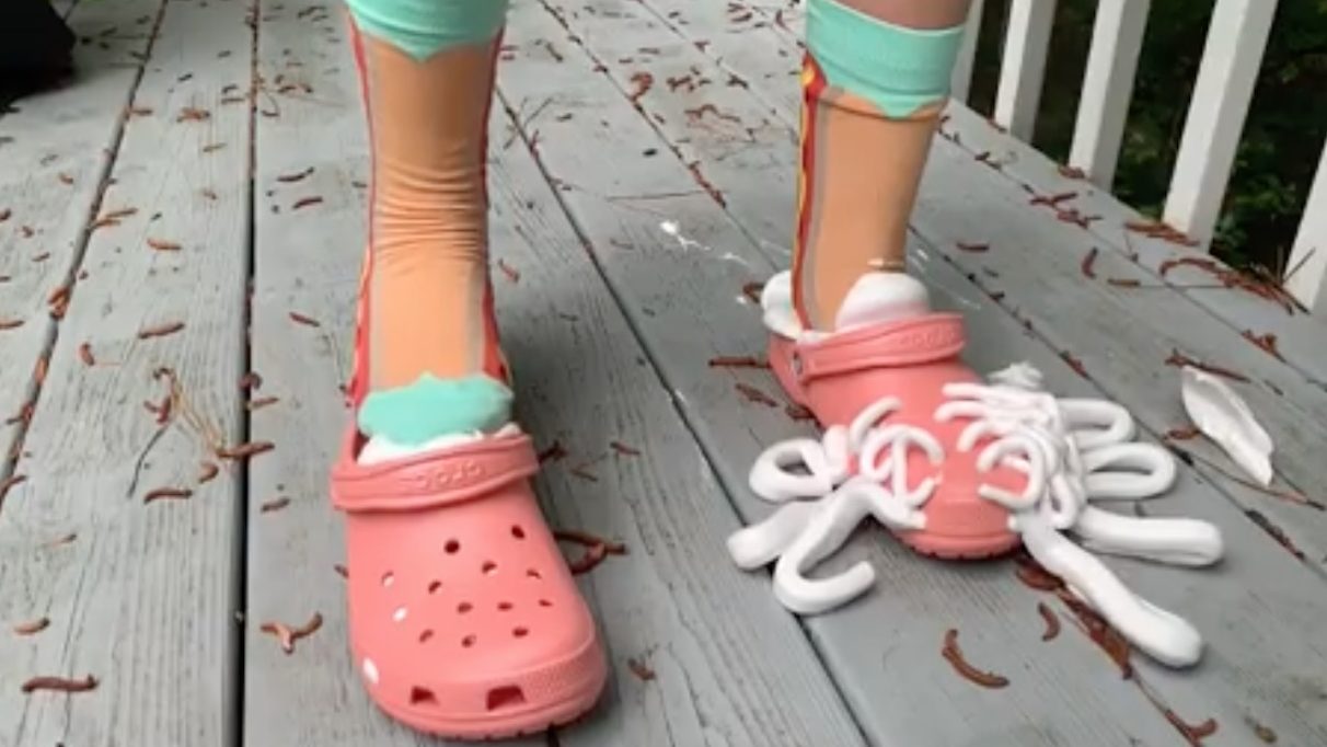 Crocs Shaving Cream Challenge Videos So 