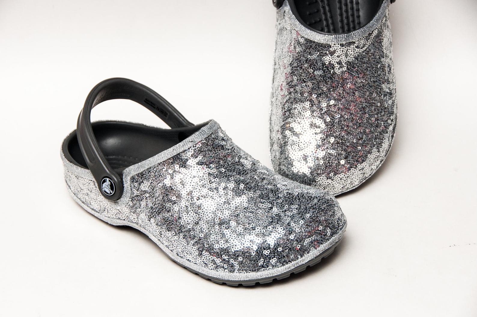 You can now buy sparkly white Crocs to wear on your wedding day