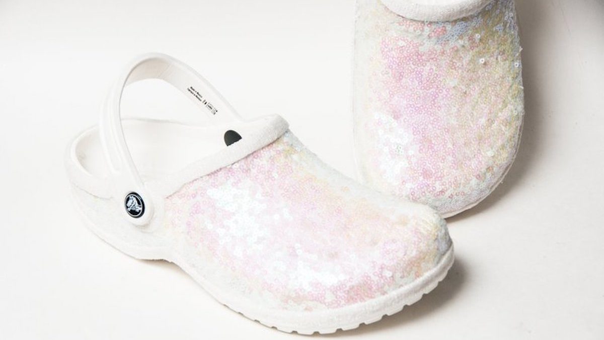 You Can Now Buy Sparkly White Crocs For 
