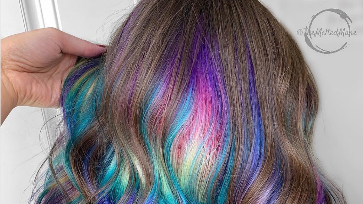 Oil Slick Hair Is A New Color Trend For Brunettes - Simplemost