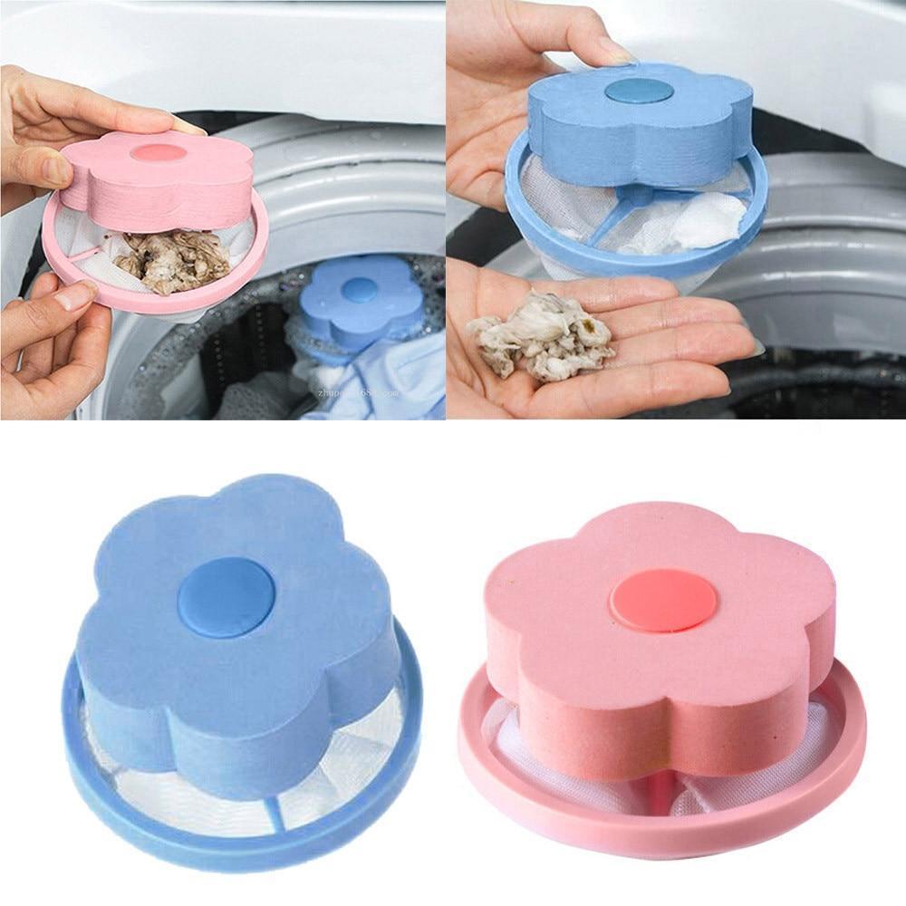 Washing Machine Floating Pet Fur Catcher Ball Laundry Hair Lint Remover Tool UK 