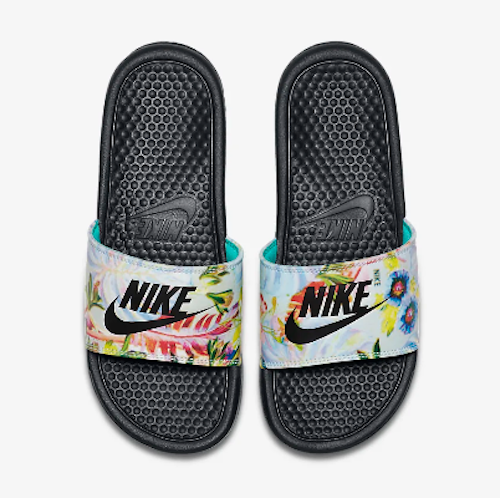 colorful nike sandals
