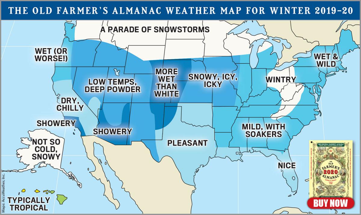 The Old Farmer's Almanac winter forecast