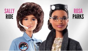 Sally Ride Rosa Parks Barbie dolls