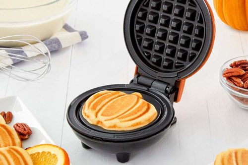 You’ll Want To Use This Mini Pumpkin Waffle Maker For Every Breakfast This Fall