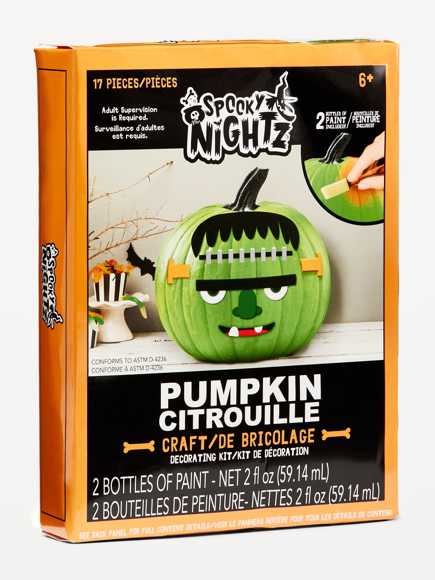 Spooky Nightz Halloween Pumpkin Decorative Craft Kit for Family