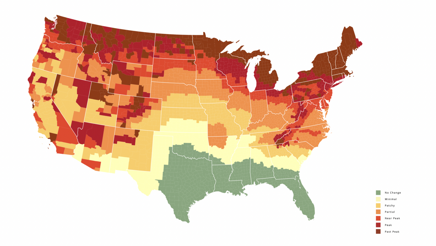 US fall foliage map for 2023 leaf-peeping