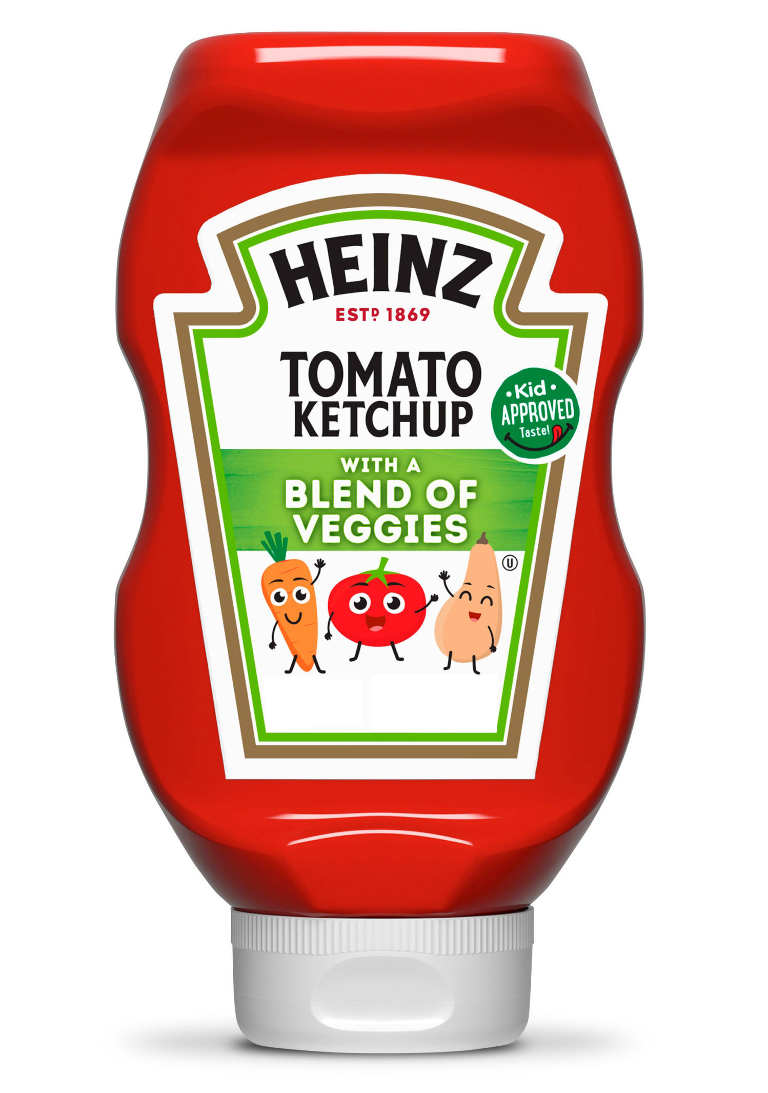 bottle of Heinz veggie ketchup