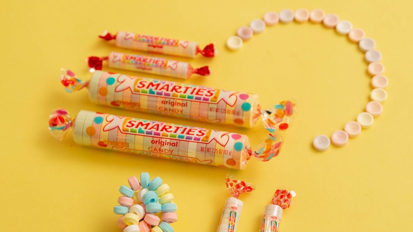 smarties candy rolls