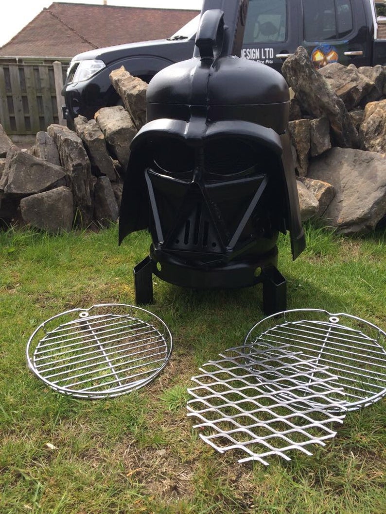 Darth Vader Grill Doubles As A Fire Pit, Stormtrooper Fire Pit
