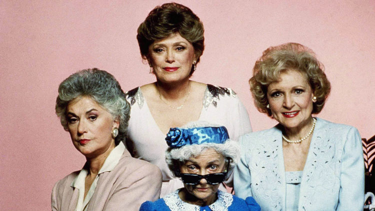 'Golden Girls' stars Bea Arthur, Rue McClanahan, Betty White and Estelle Getty pose.