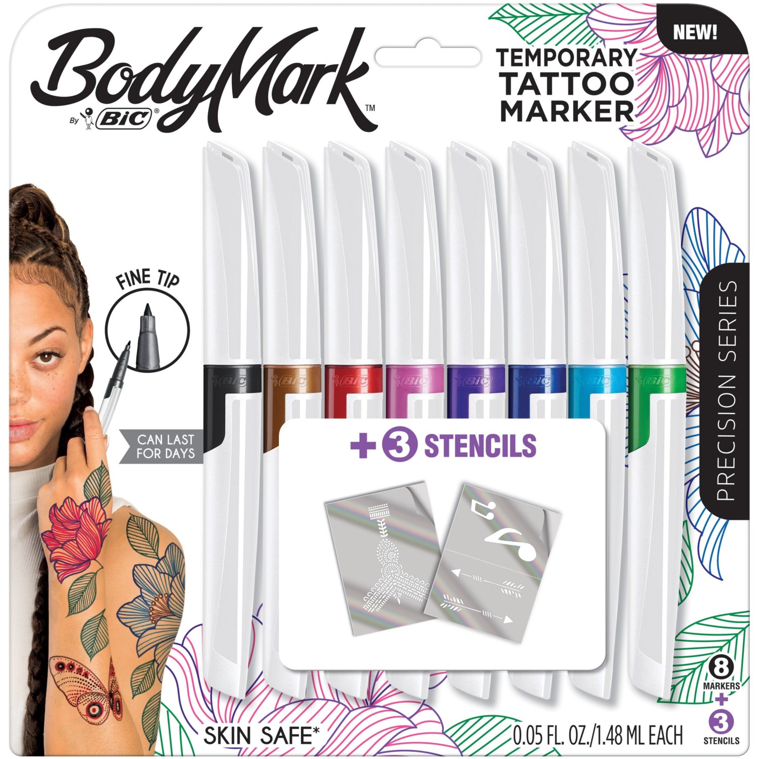 Give yourself a temporary tattoo with new skin-safe markers