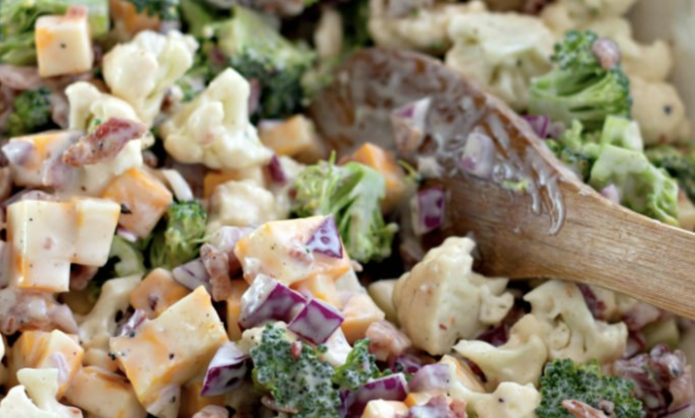Low-Carb Loaded Broccoli Salad Recipe - Simplemost
