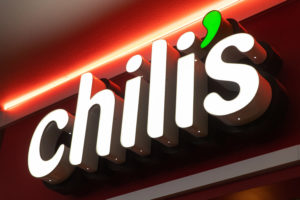 Chili's restaurant sign in Las Vegas