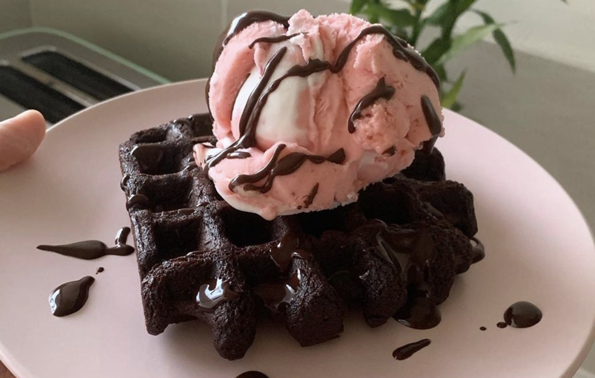 Brownie Waffles (from a Brownie Mix) - Finding Zest
