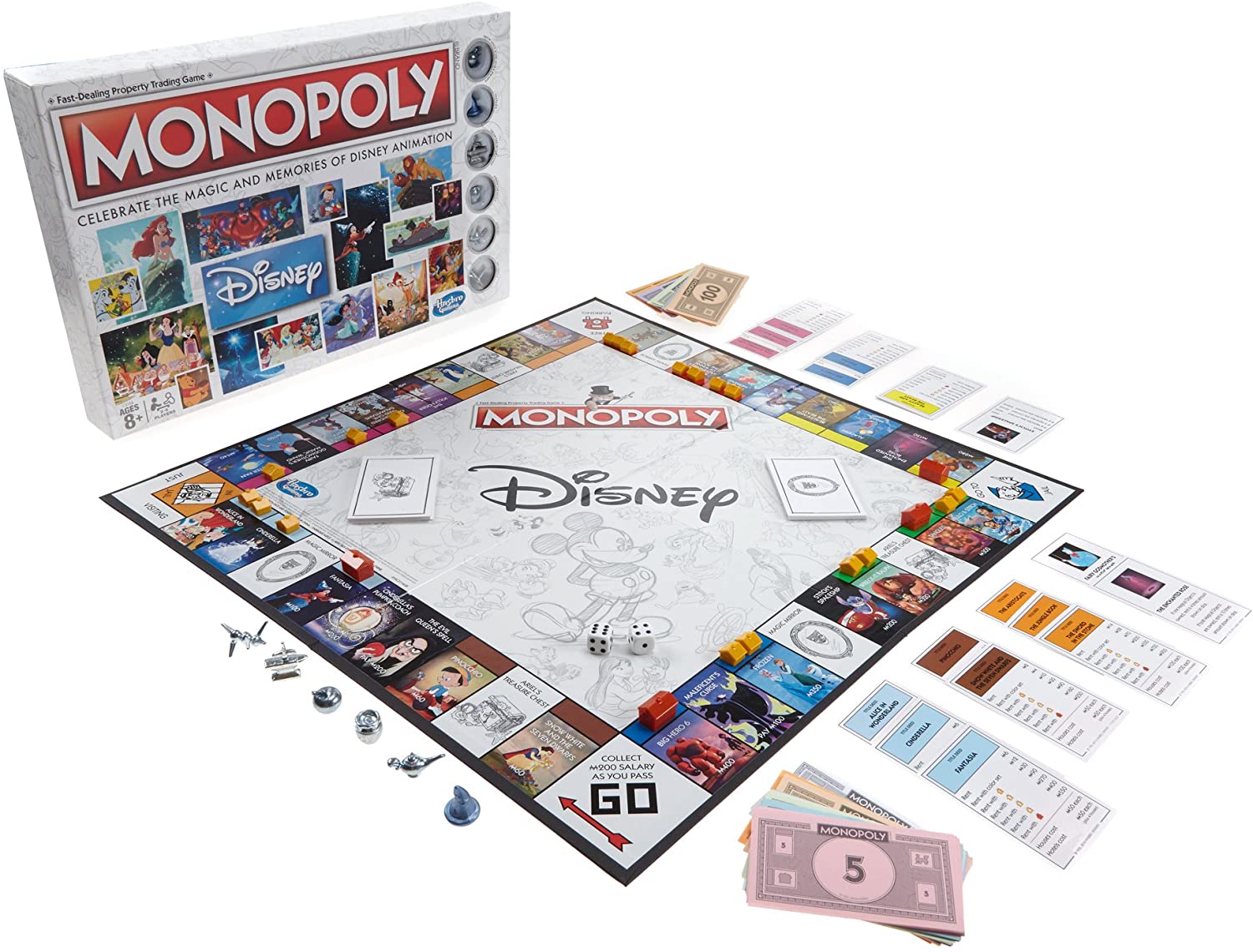 Disney World Parks Theme Park Edition Monopoly Pop Up Castle Board Game Mickey 